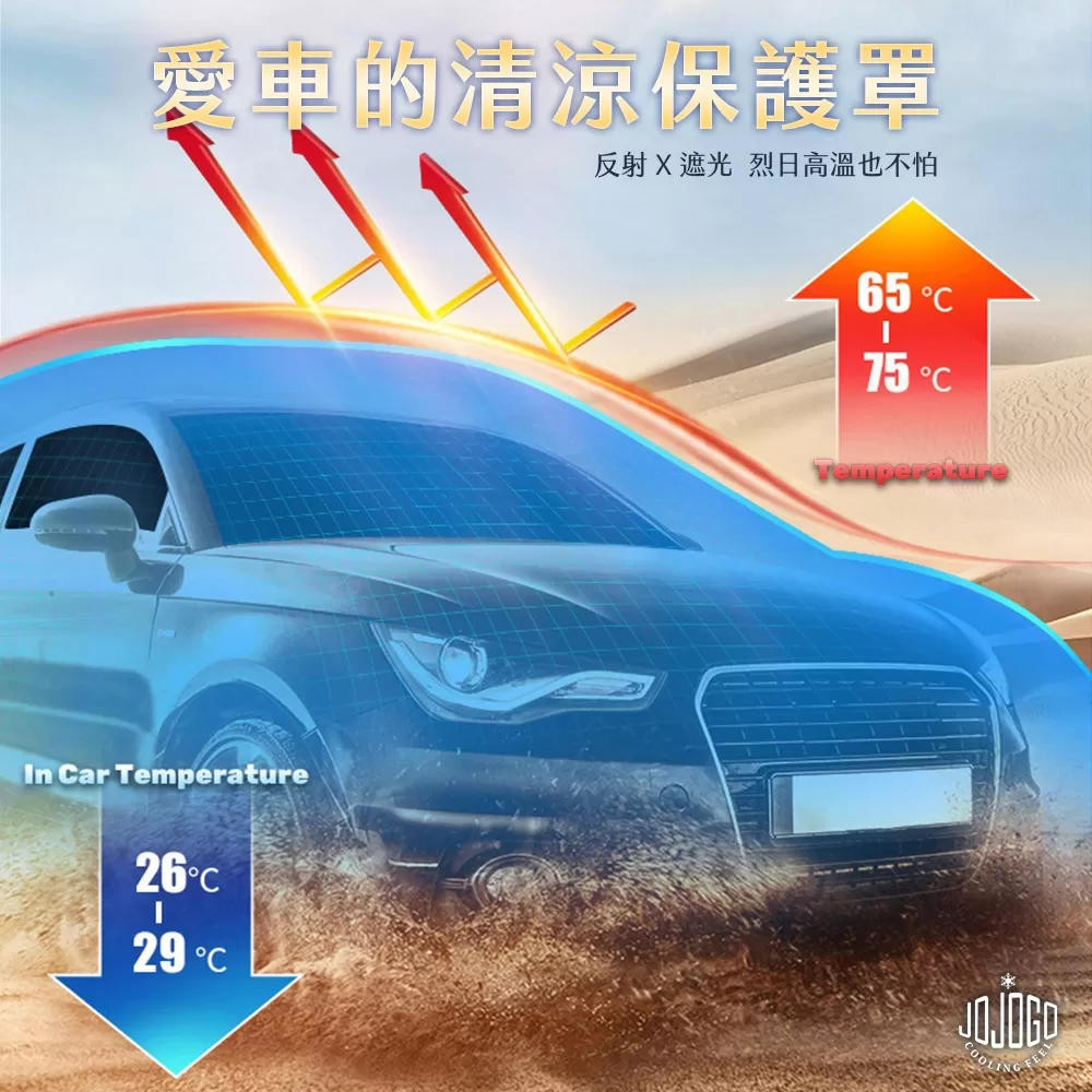 JOJOGO ｜ 防曬降溫汽車遮陽傘商品介紹-2-8
