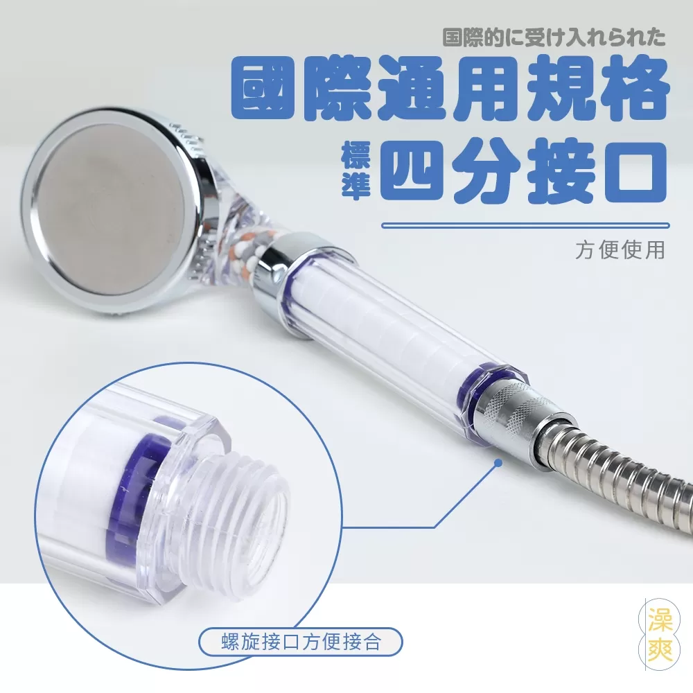 澡爽 ｜ 三倍增壓過濾蓮蓬頭 (附PP濾心4入)商品介紹-2-17