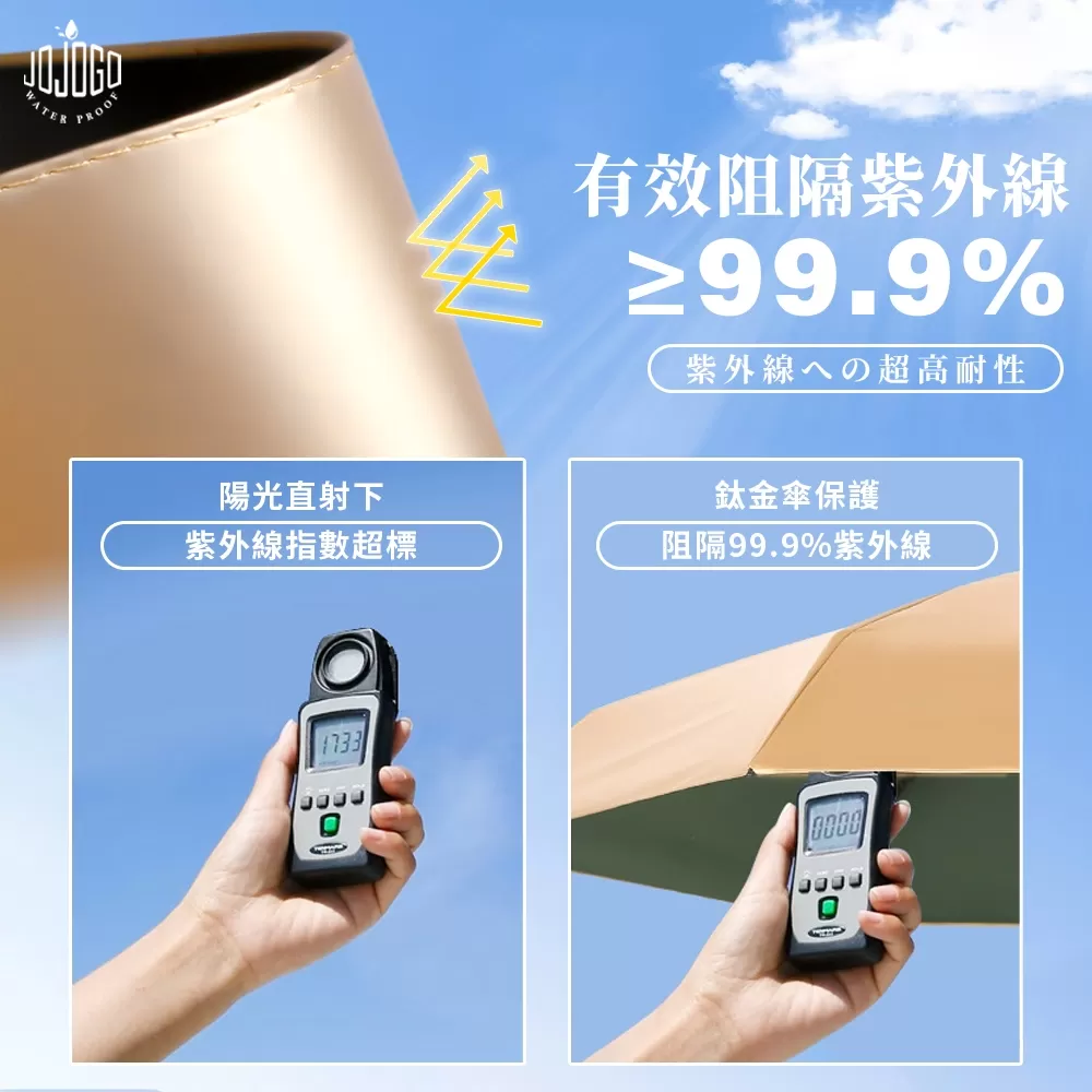 JOJOGO ｜ 輕量秒涼防曬鈦金傘商品介紹-2-9