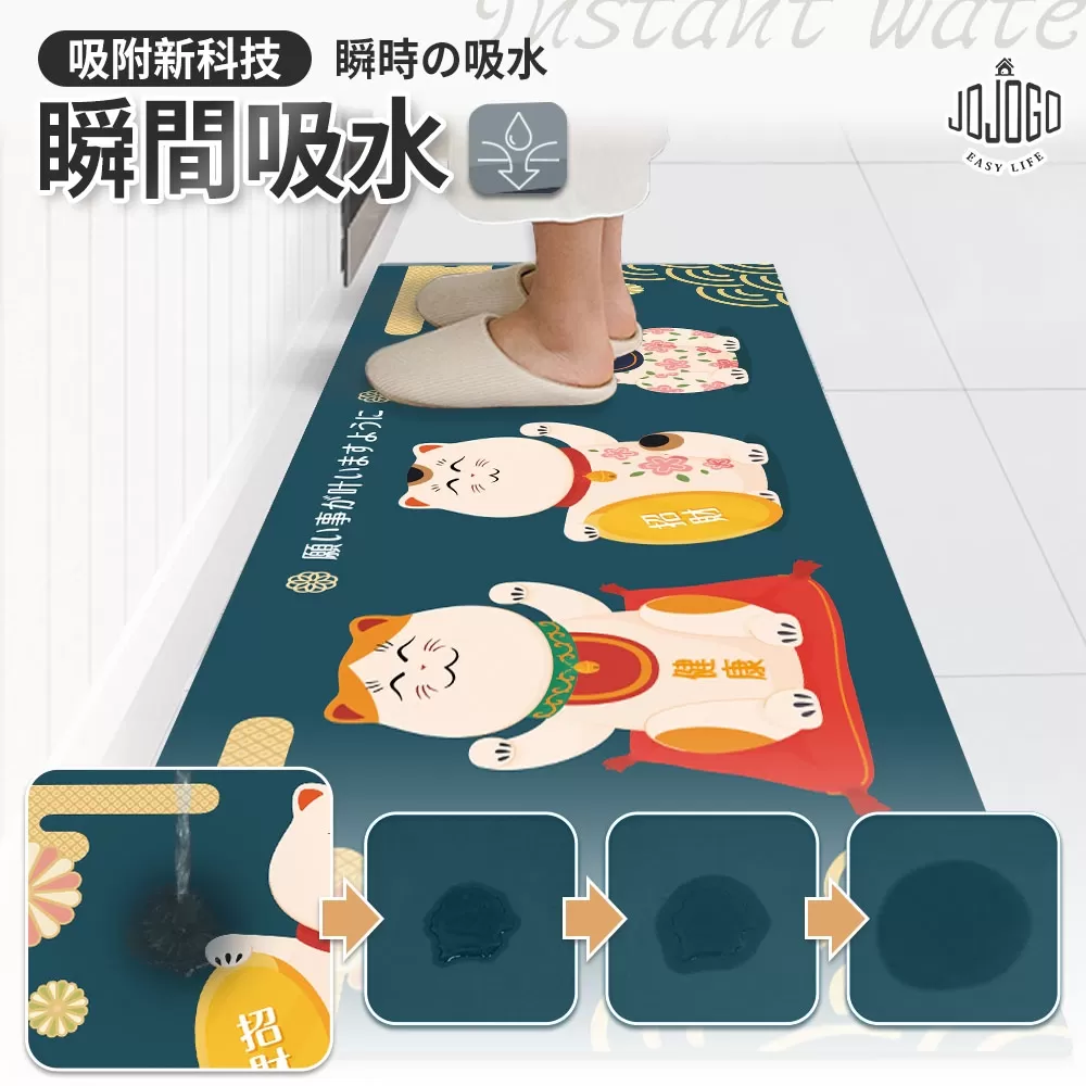 JOJOGO｜抗菌除臭硅藻土吸水防油軟墊 (廚房款)商品介紹-1-8