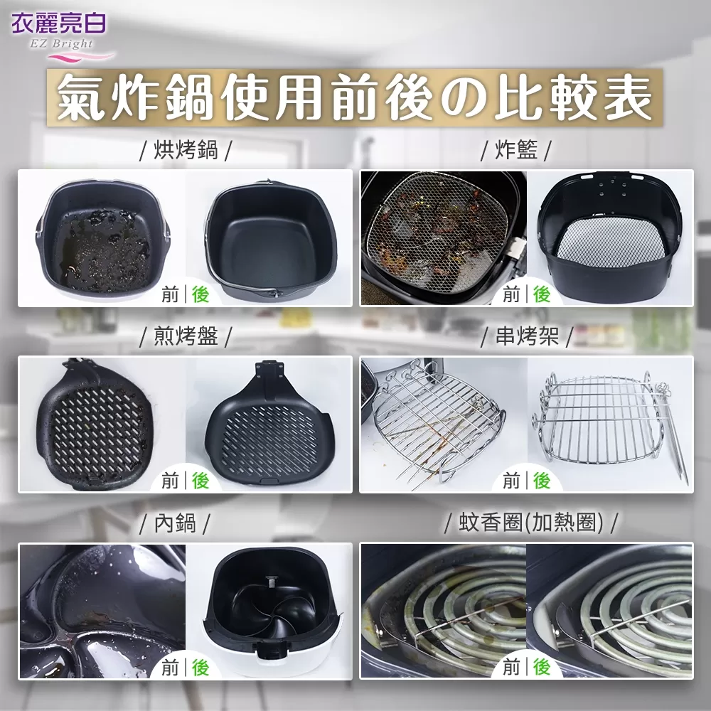 衣麗亮白｜氣炸鍋天然檸檬油清潔泡泡商品介紹-2-10