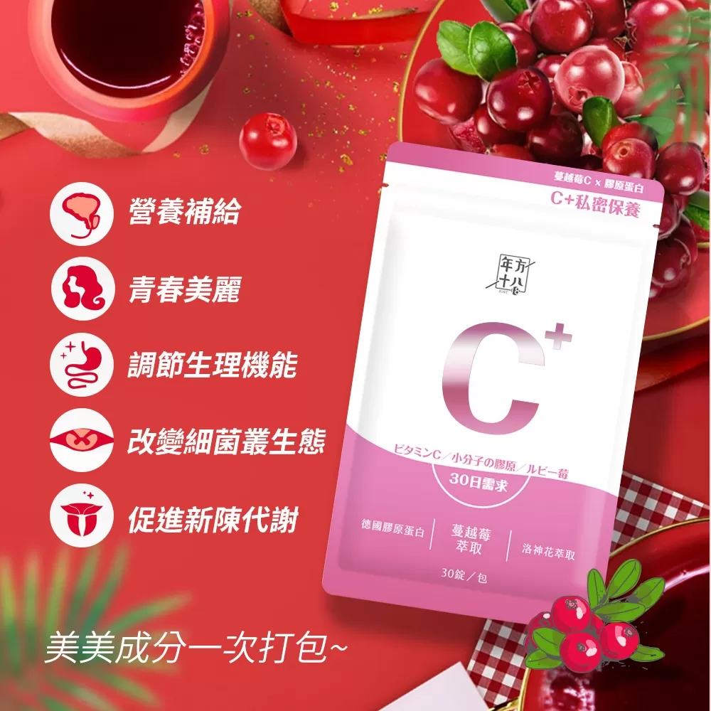 年方十八｜蔓越莓C x 膠原蛋白商品介紹-1-4