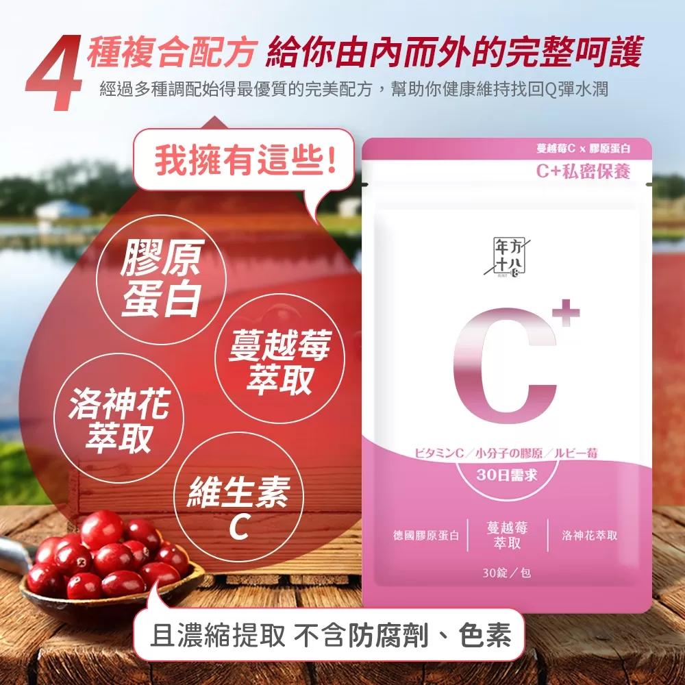 年方十八｜蔓越莓C x 膠原蛋白商品介紹-1-5