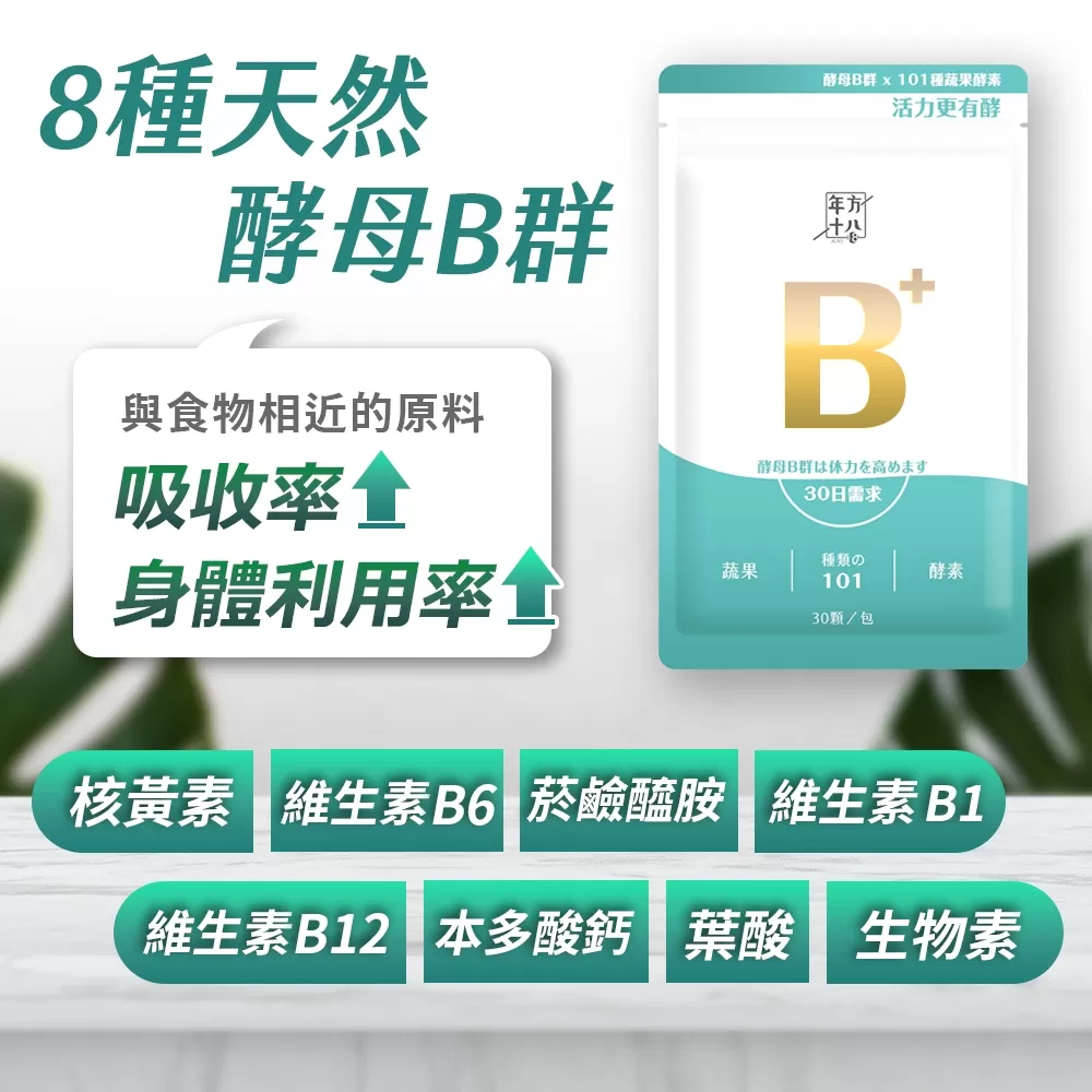 年方十八｜酵母B群 x 101蔬果酵素商品介紹-1-5