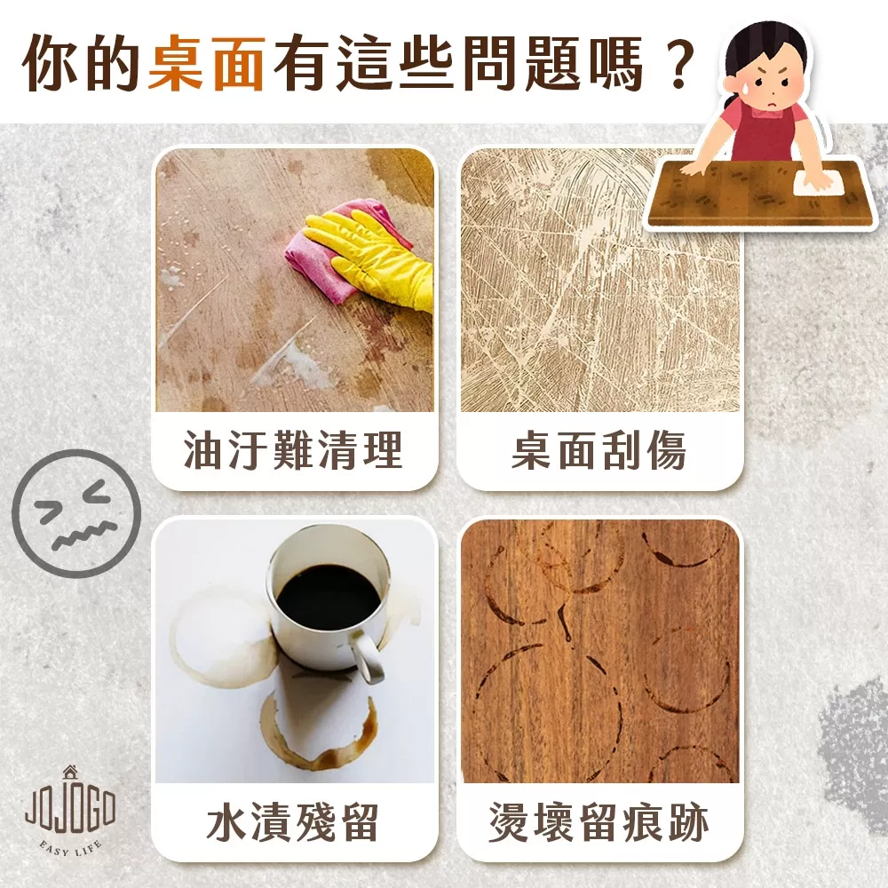 JOJOGO｜硅藻泥多用途瀝水桌杯墊四件組商品介紹-1-1