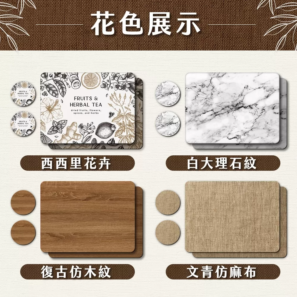 JOJOGO｜硅藻泥多用途瀝水桌杯墊四件組商品介紹-1-15