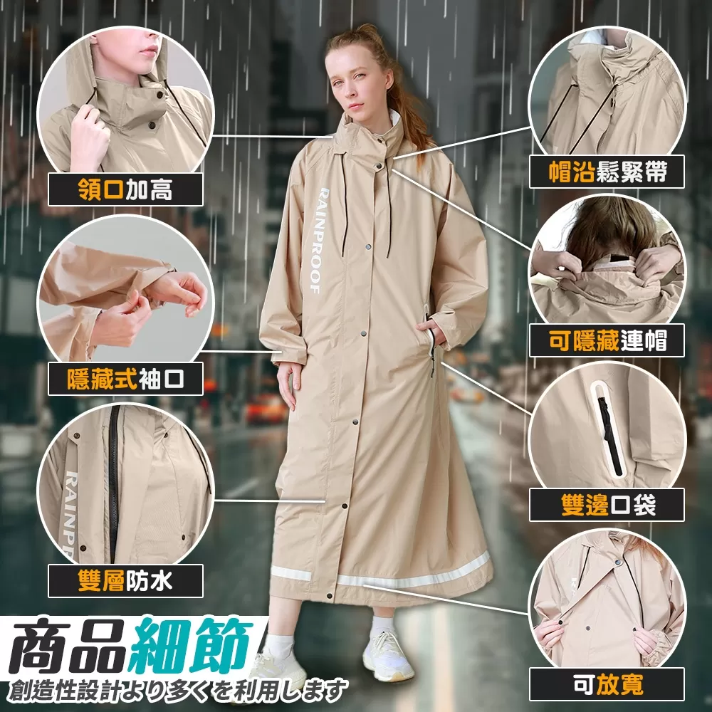 JOJOGO｜時尚速乾輕量風雨衣 商品介紹-2-1