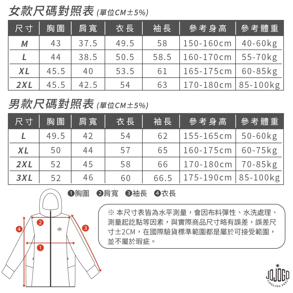 JOJOGO | 抗UV極度涼感外套商品介紹-2-19