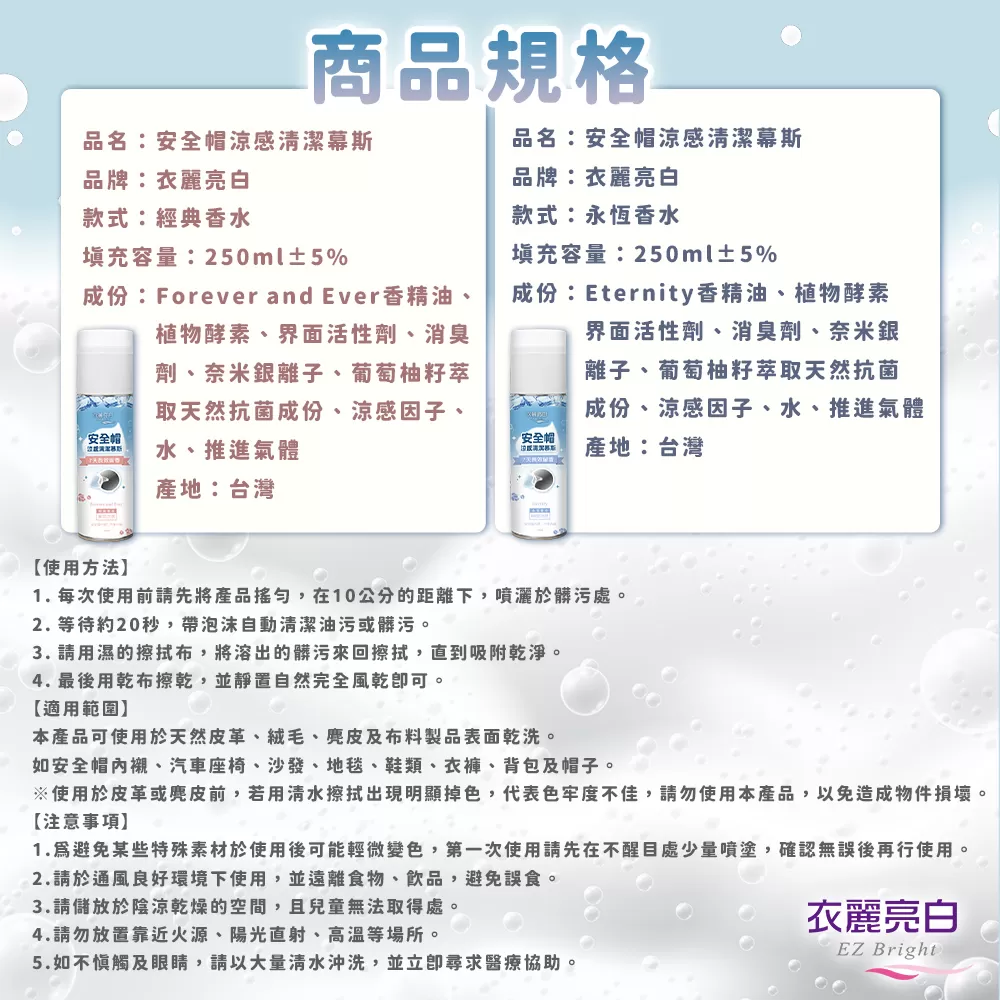 衣麗亮白|安全帽涼感清潔幕斯商品介紹-5-8