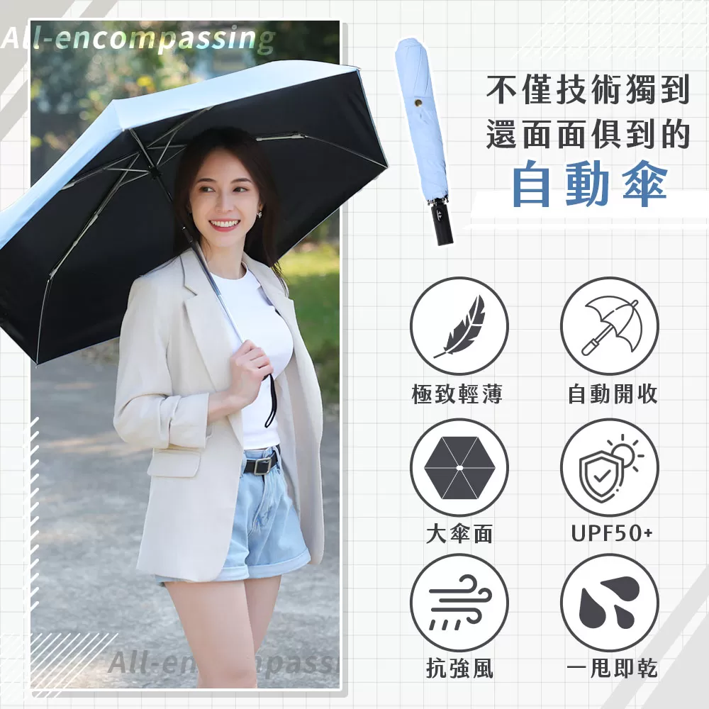 JOJOGO｜極薄自動輕羽傘商品介紹-7