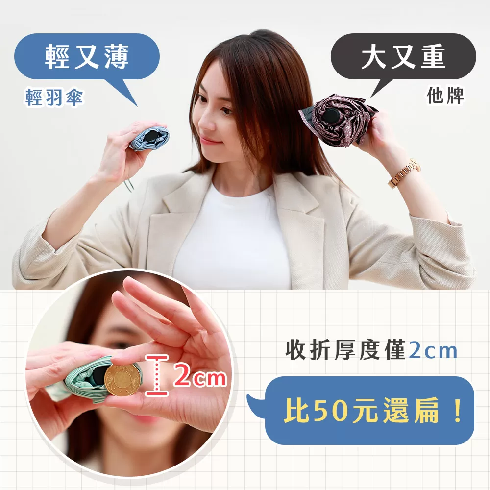 JOJOGO｜極薄自動輕羽傘商品介紹-10