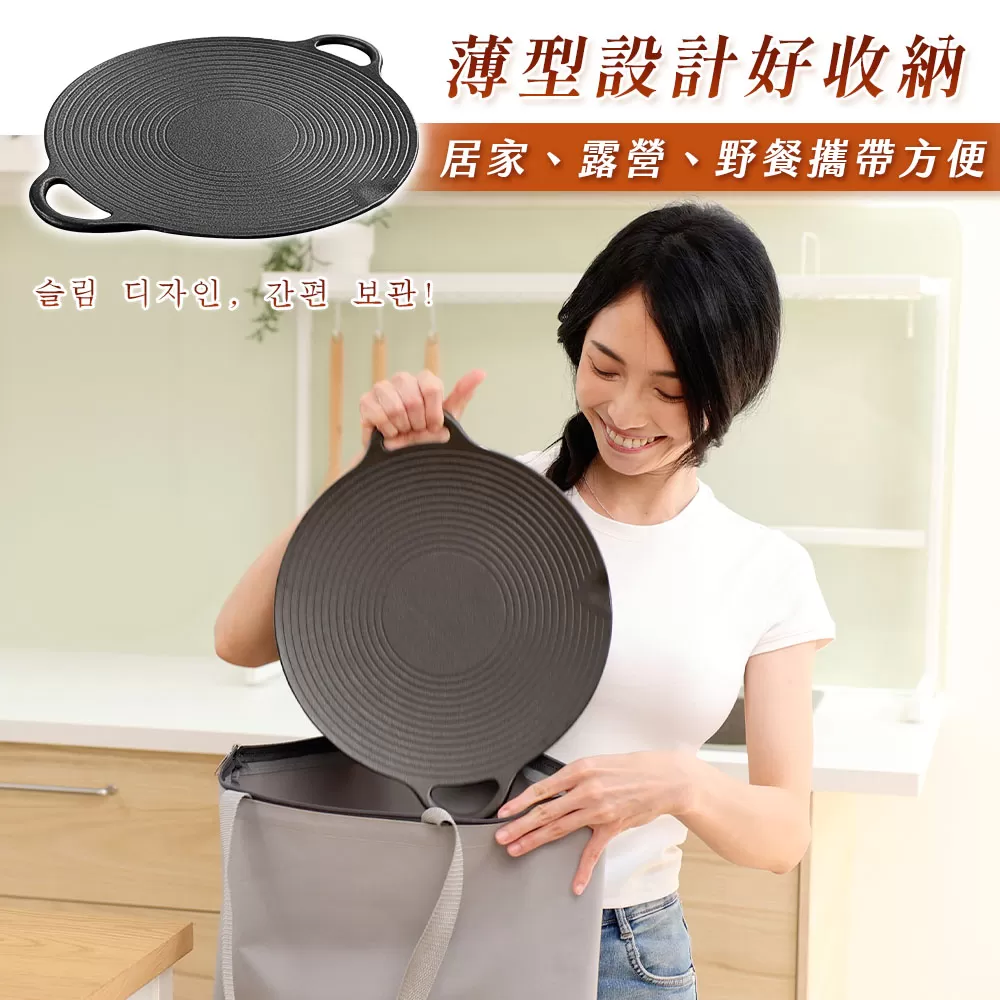 韓國熱銷瀝油鑄鐵烤盤6件組商品介紹-35