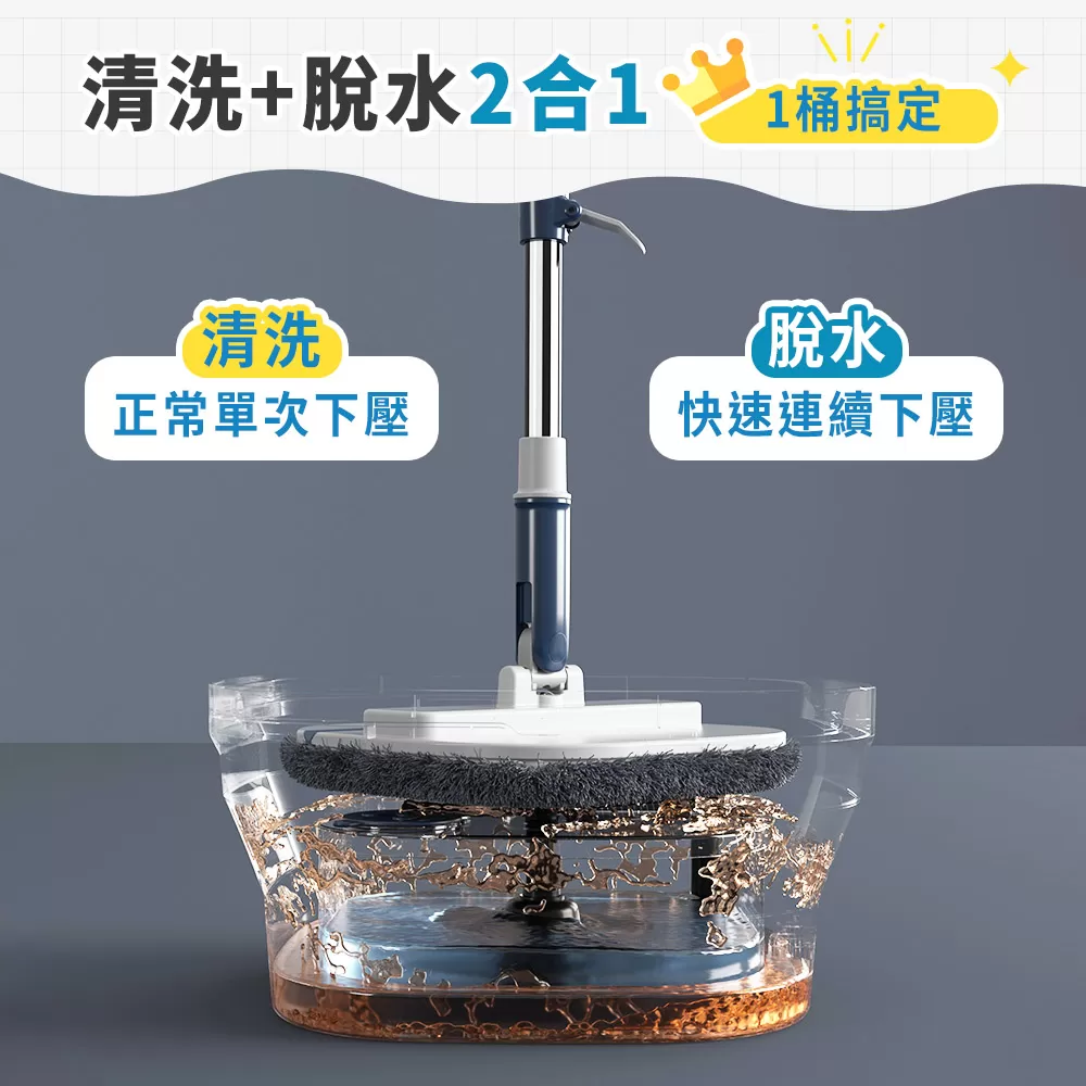 污利海｜『可縮小』淨污分離拖把組商品介紹-6-2