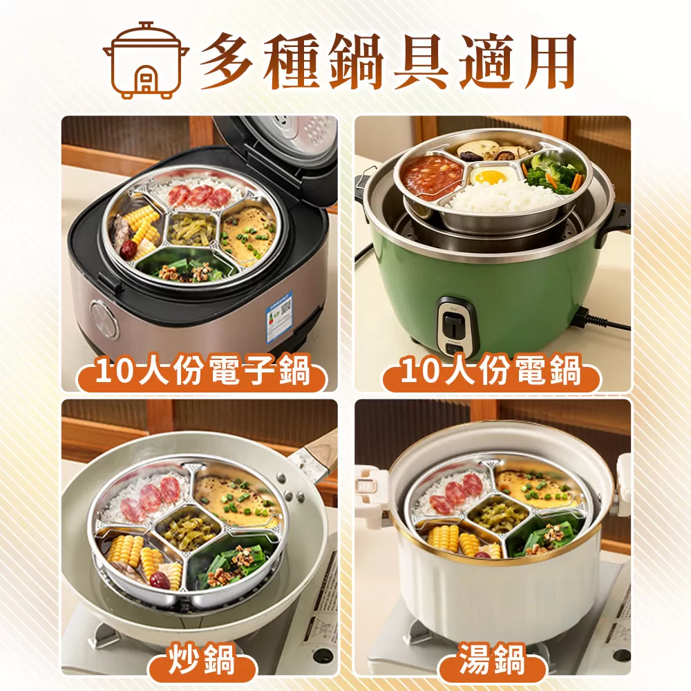 WondaMom｜304不鏽鋼多功能分格蒸盤商品介紹-13