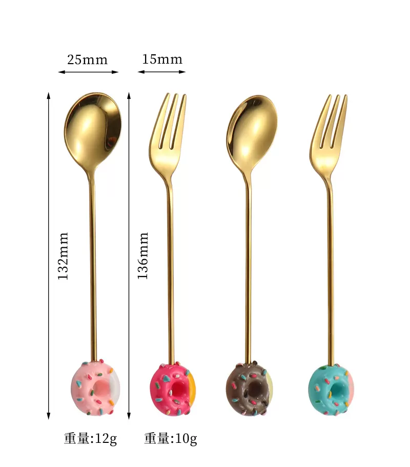 買好物送好禮：甜甜圈叉勺四件組商品介紹-1-6
